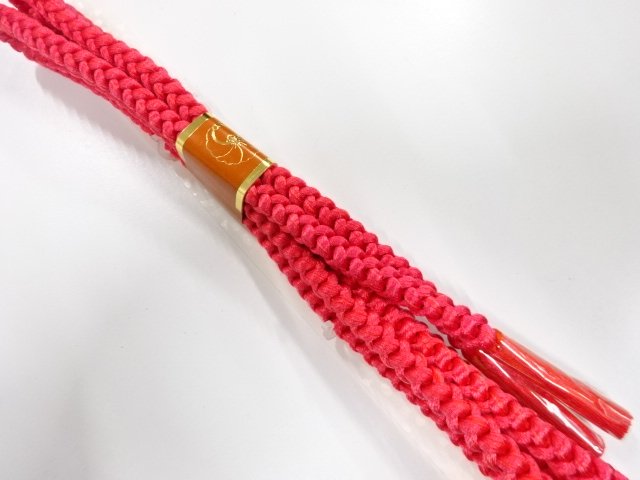 JAPANESE KIMONO / UNUSED HAND-TIED OBIJIME